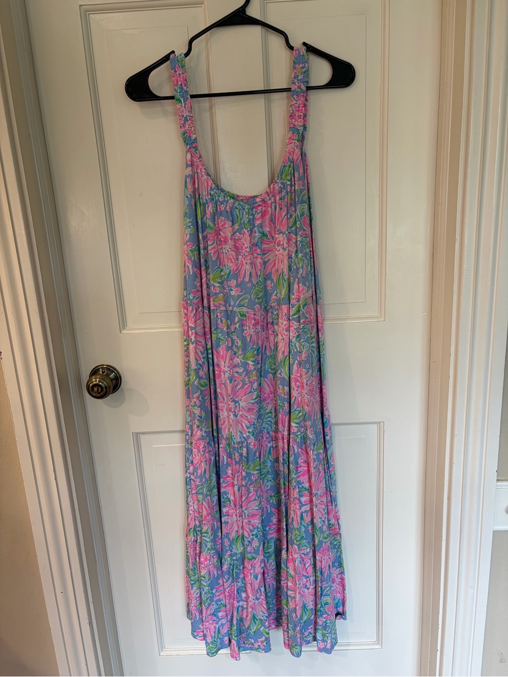 Lilly Pulitzer Blue, Pink and Green Floral Dress